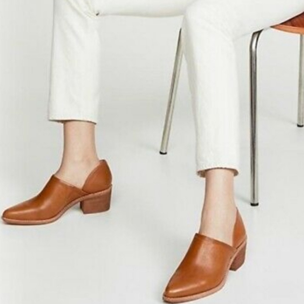 Madewell cognac Brady lowcut bootie